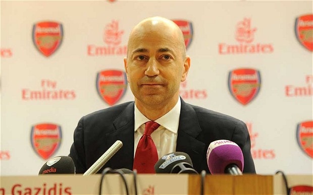 Arsenal chief executive Ivan Gazidis appointed to two influential posts within Uefa